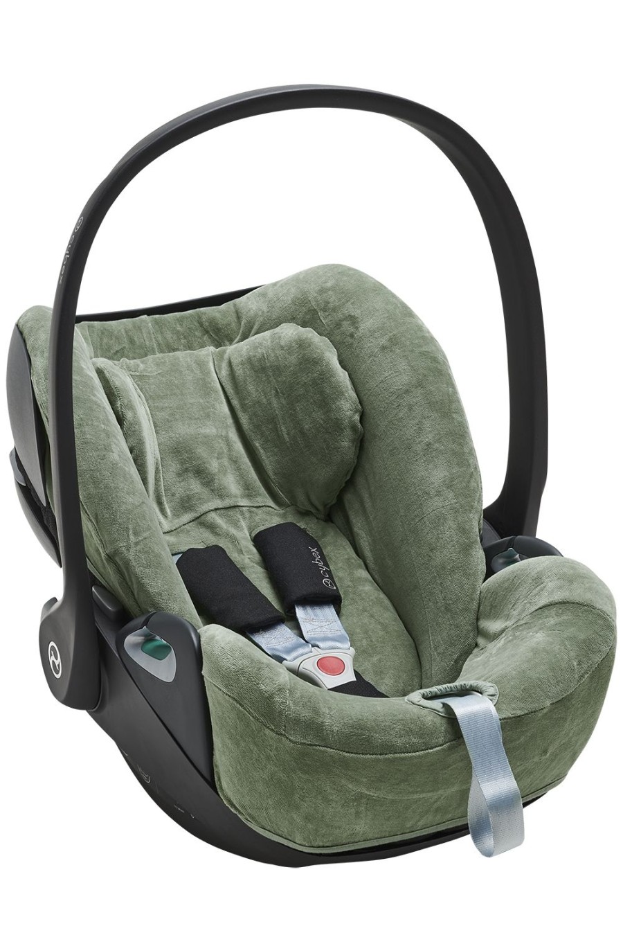 Onderweg Meyco Baby | Autostoelhoes Velvet - Forest Green - Groep 0 Cloud Z