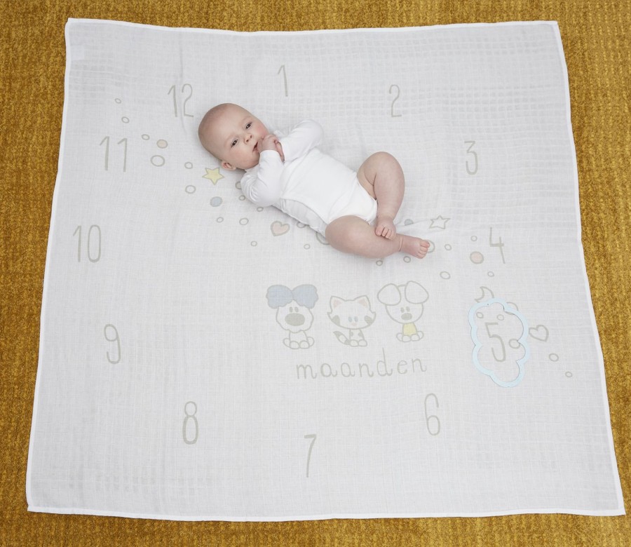 Verzorgen Meyco Baby | Swaddle Hydrofiel Woezel & Pip - Multicolour - 120X120Cm