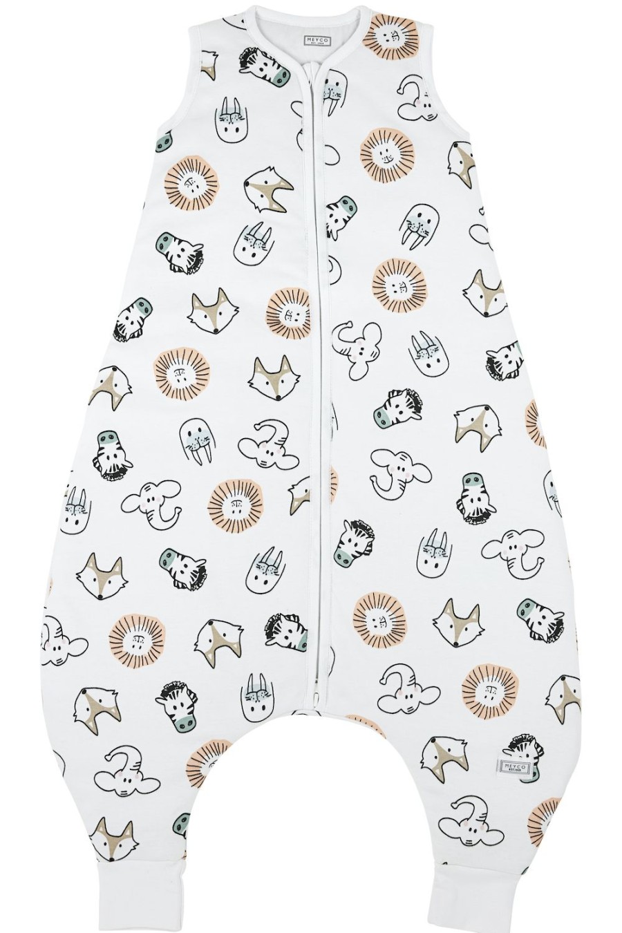 Slapen Meyco Baby | Baby Winter Slaapoverall Jumper Animal - Multicolour - 104Cm