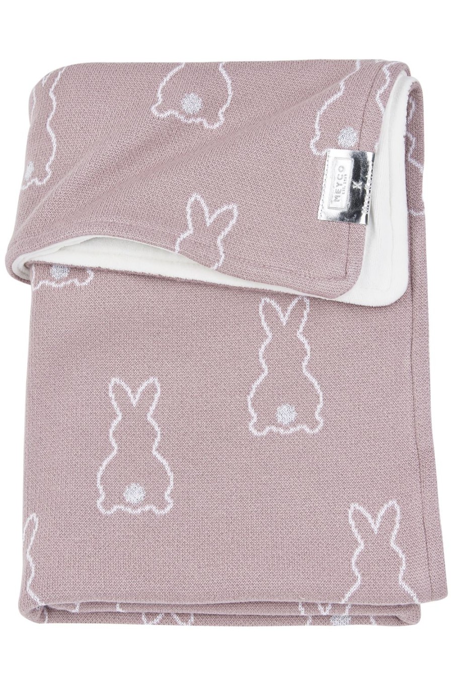 Slapen Meyco Baby | Wiegdeken Rabbit Velvet - Lilac - 75X100Cm