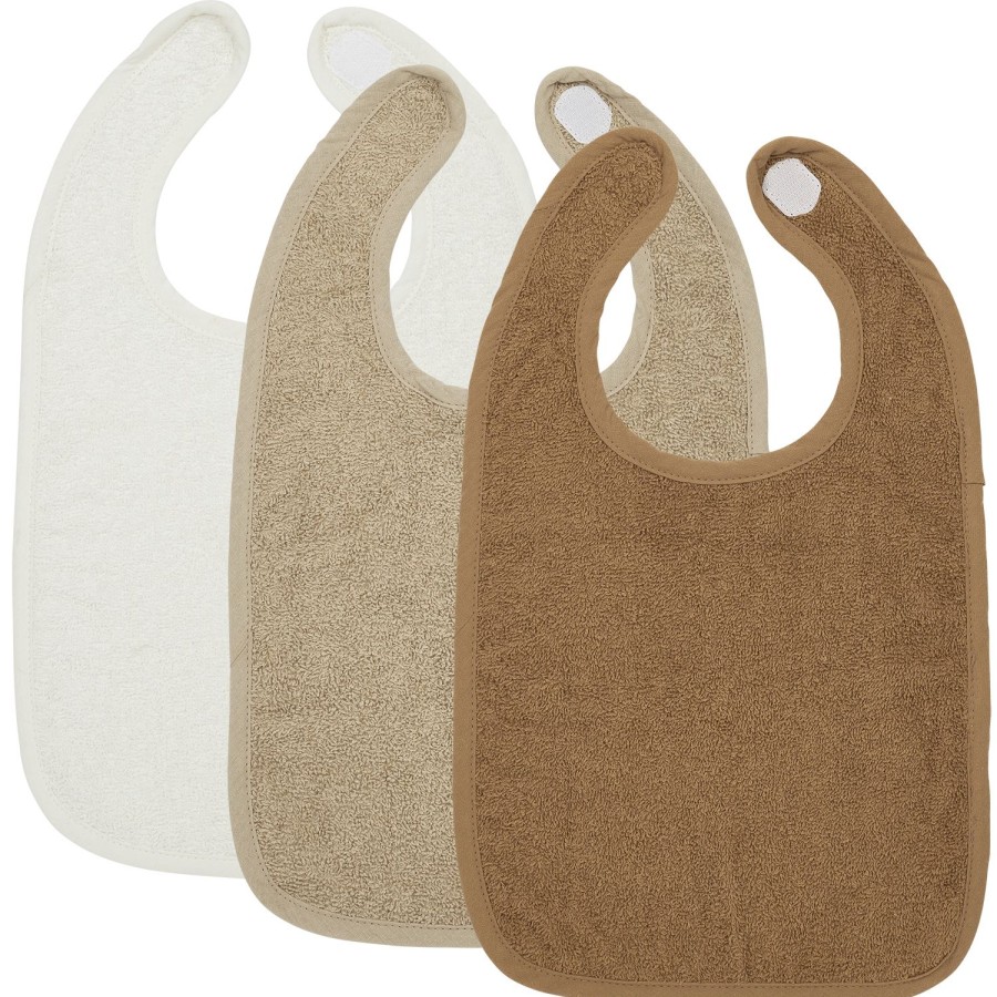 Thuis Meyco Baby | Slab 3-Pack Badstof Uni - Offwhite/Sand/Toffee