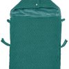 Onderweg Meyco Baby | Voetenzak Waves - Emerald Green - 40X82Cm