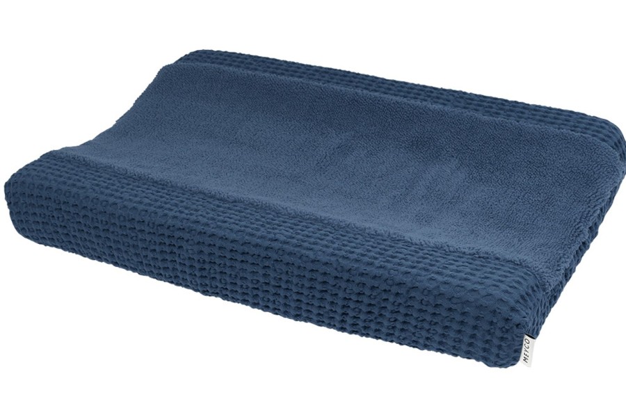 Verzorgen Meyco Baby | Aankleedkussenhoes Wafel Teddy - Indigo - 50X70Cm