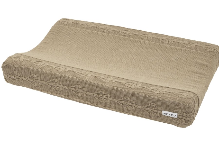 Verzorgen Meyco Baby | Aankleedkussenhoes Romantic Flower - Taupe - 50X70Cm