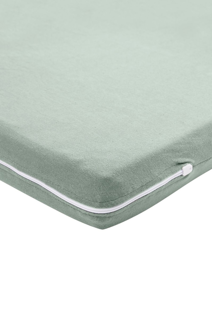 Slapen Meyco Baby | Campingbed Matrashoes Uni - Stone Green - 60X120Cm