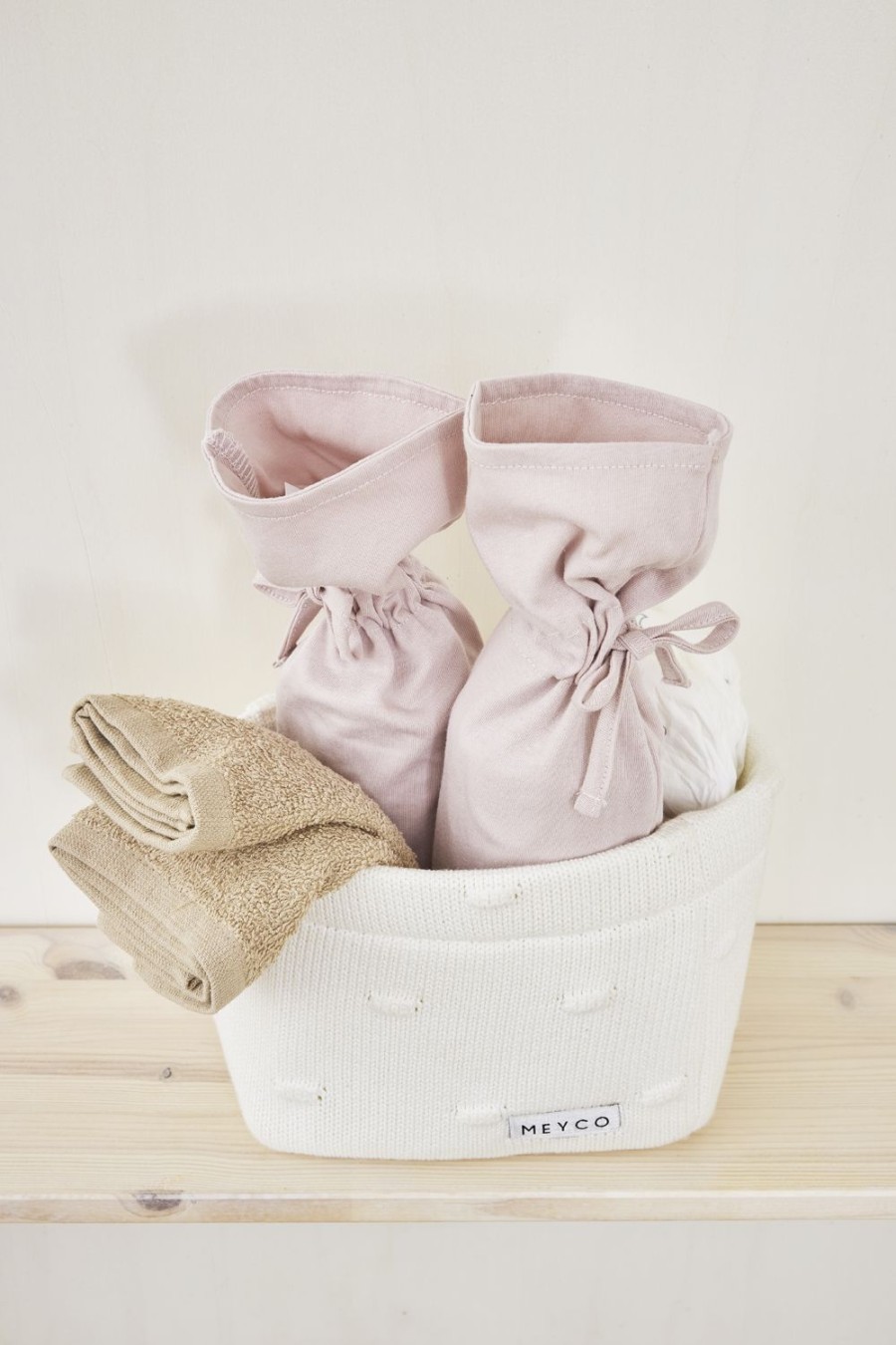 Verzorgen Meyco Baby | Monddoekjes 6-Pack Badstof Uni - Offwhite/Sand/Toffee - 30X30Cm