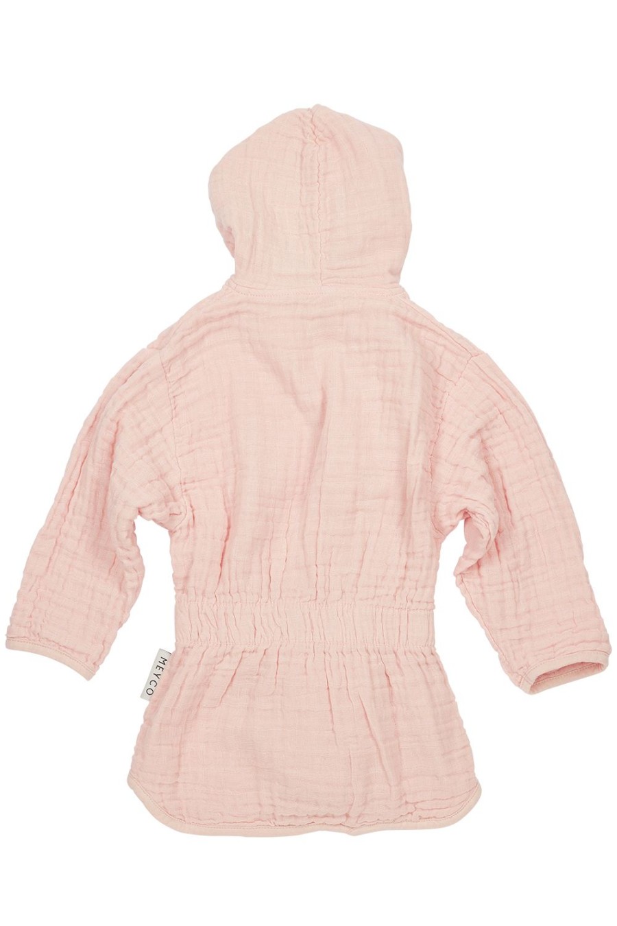 Verzorgen Meyco Baby | Badjas Pre-Washed Hydrofiel Uni - Soft Pink - 74/80