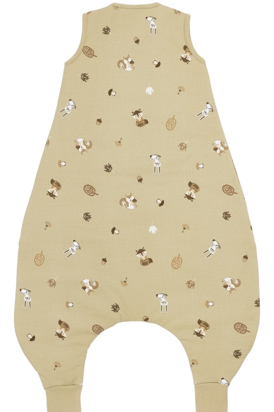 Slapen Meyco Baby | Baby Winter Slaapoverall Jumper Forest Animals - Sand - 80Cm