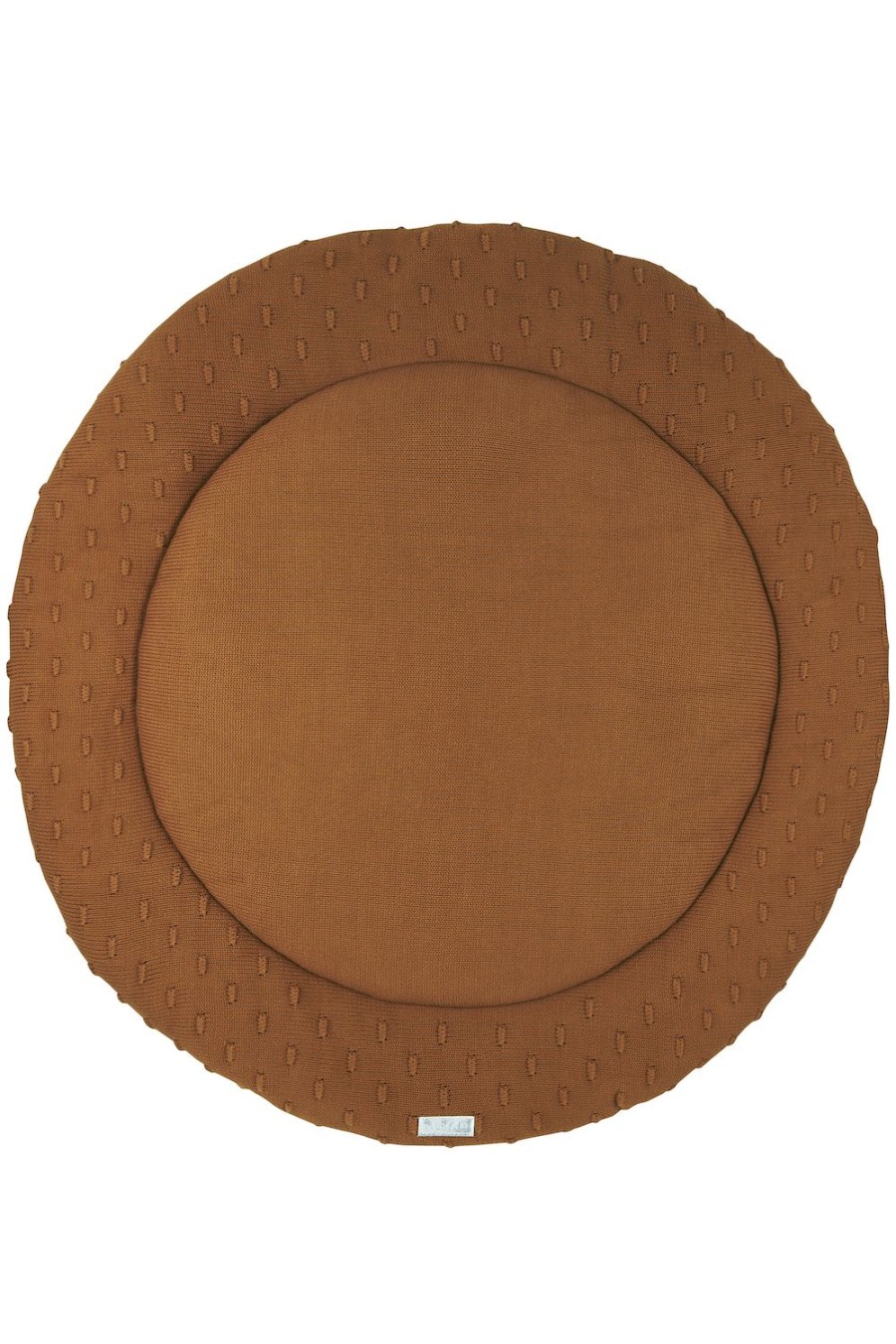 Thuis Meyco Baby | Boxkleed Rond Knots - Camel - ‚Aa95Cm