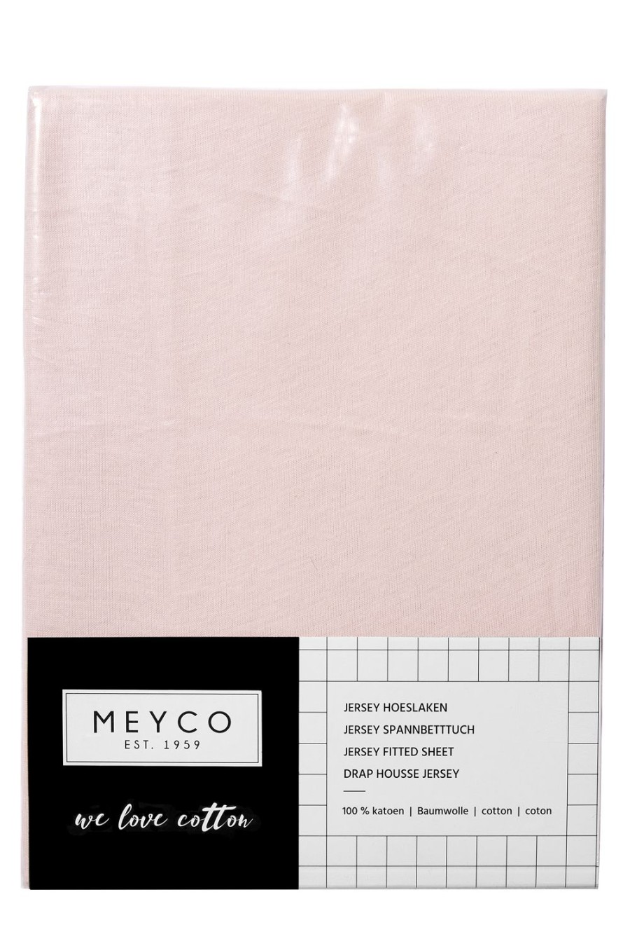 Slapen Meyco Baby | Hoeslaken Juniorbed Uni - Light Pink - 70X140/150Cm