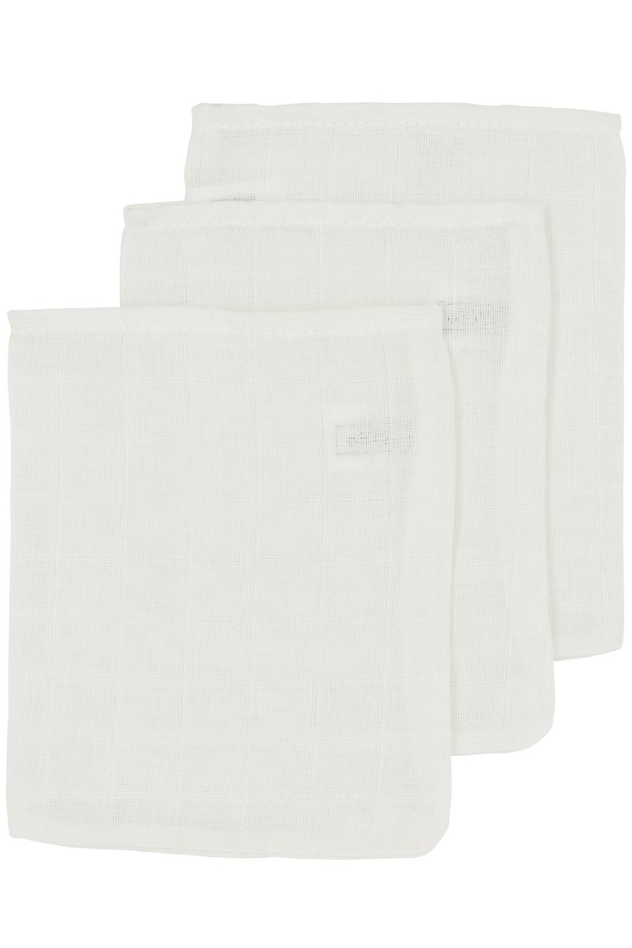 Verzorgen Meyco Baby | Washandjes 3-Pack Hydrofiel Uni - Offwhite - 20X17Cm