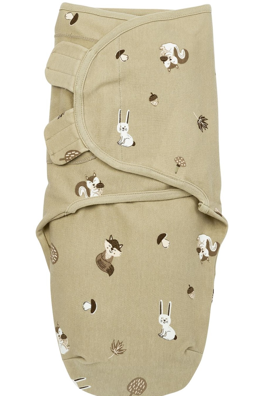 Slapen Meyco Baby | Swaddlemeyco Inbakerdoek Forest Animals - Sand - 0-3 Maanden