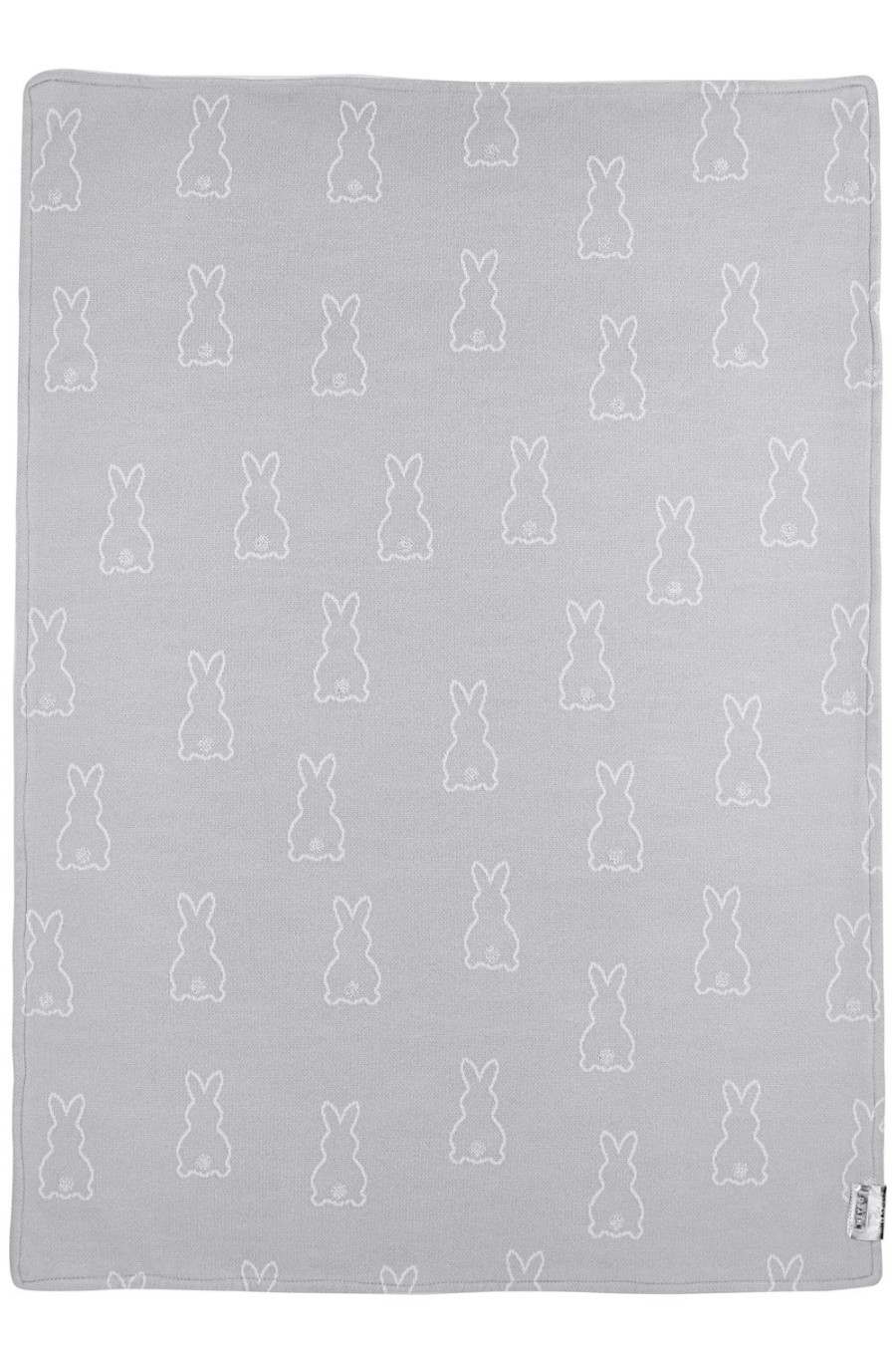 Slapen Meyco Baby | Wiegdeken Rabbit Velvet - Silver - 75X100Cm