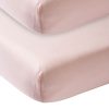 Slapen Meyco Baby | Hoeslaken Juniorbed 2-Pack Uni - Light Pink - 70X140/150Cm