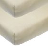 Slapen Meyco Baby | Hoeslaken Ledikant 2-Pack Uni - Sand - 60X120Cm