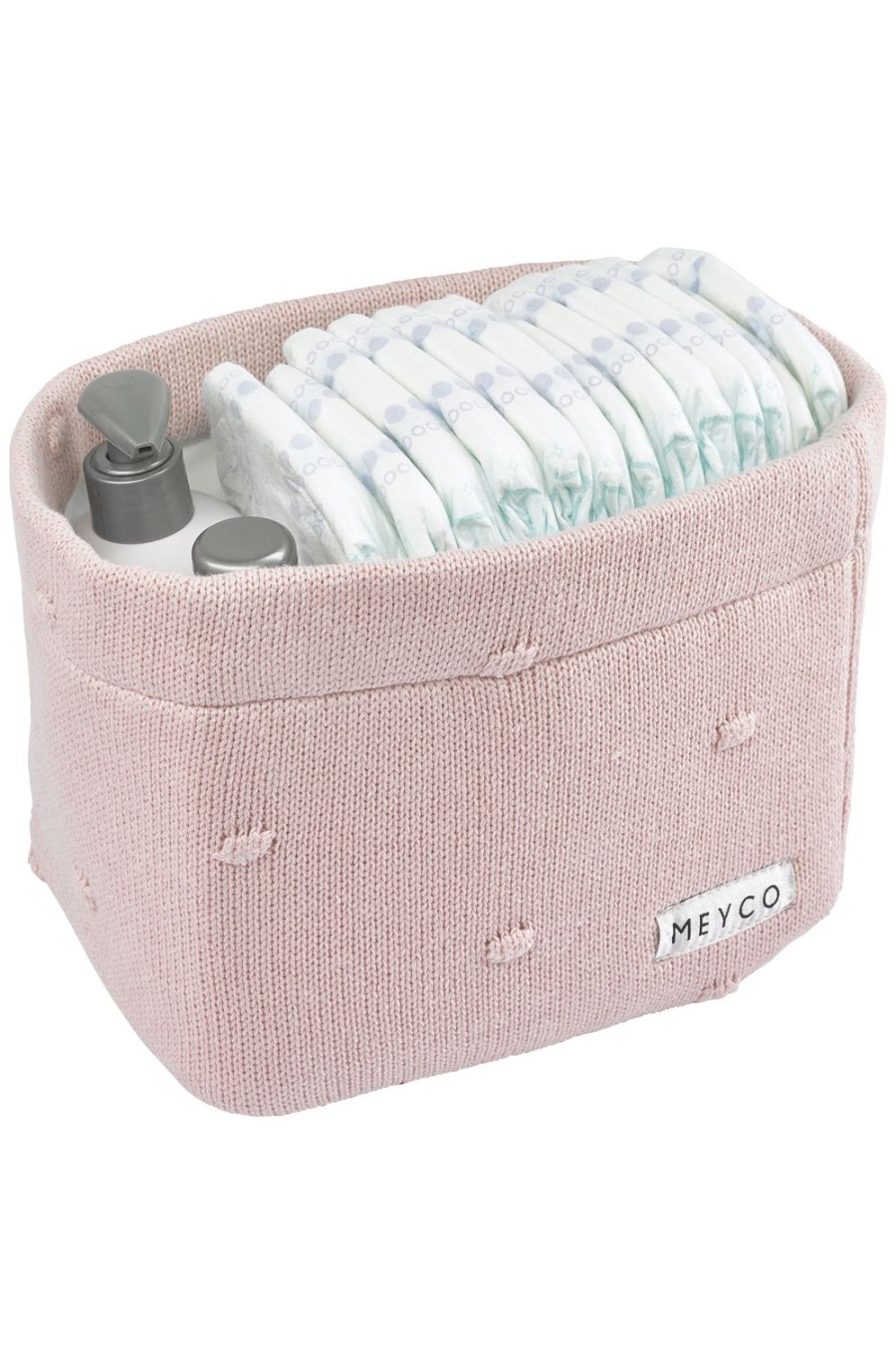 Thuis Meyco Baby | Commodemandje Mini Knots - Soft Pink - Medium