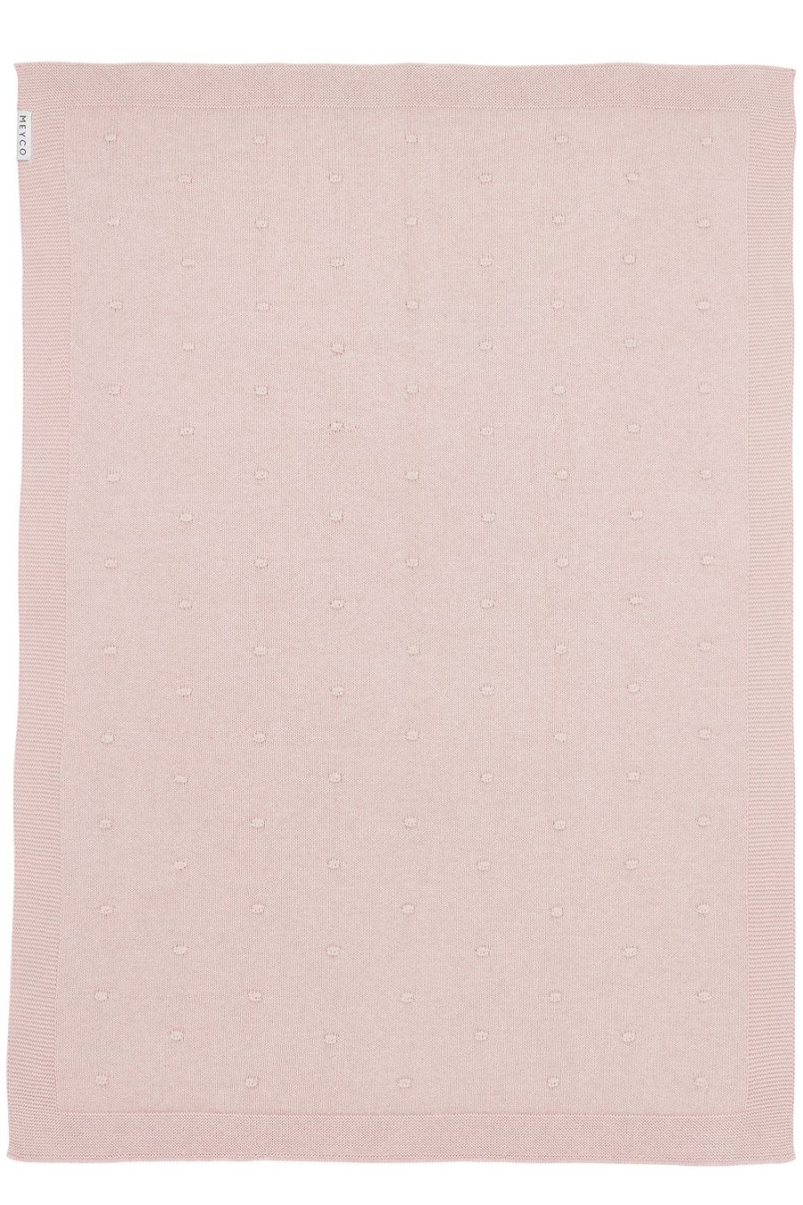 Slapen Meyco Baby | Wiegdeken Mini Knots - Soft Pink - 75X100Cm