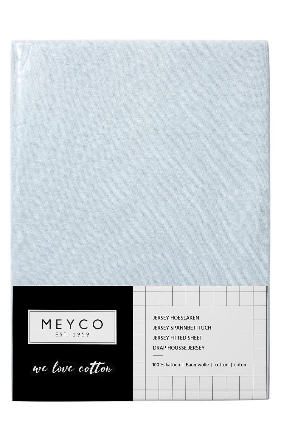 Slapen Meyco Baby | Hoeslaken Juniorbed Uni - Light Blue - 70X140/150Cm