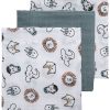 Verzorgen Meyco Baby | Hydrofiele Doeken 3-Pack Animal - Multicolour - 70X70Cm