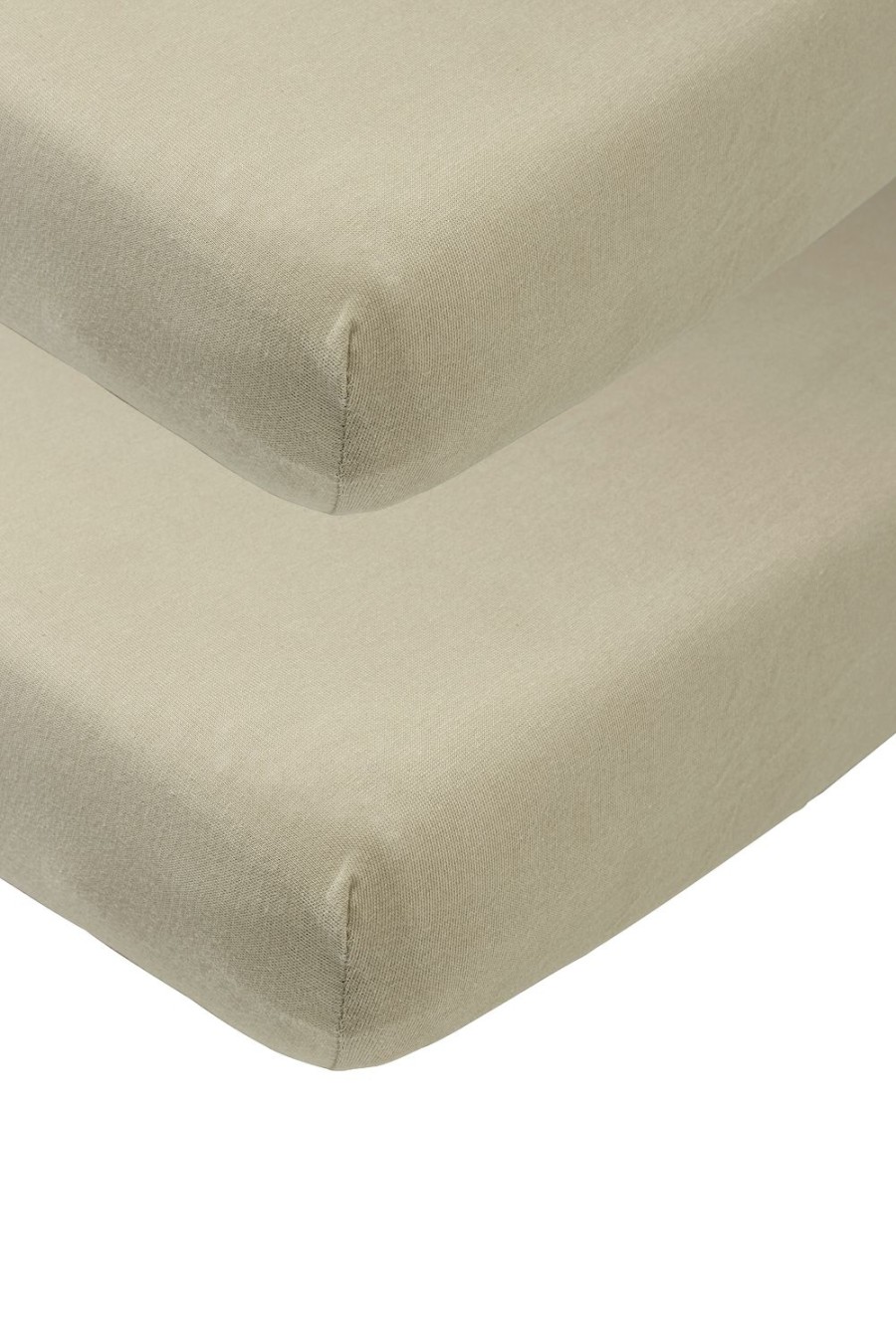 Slapen Meyco Baby | Hoeslaken Co-Sleeper 2-Pack Uni - Taupe - 50X90Cm