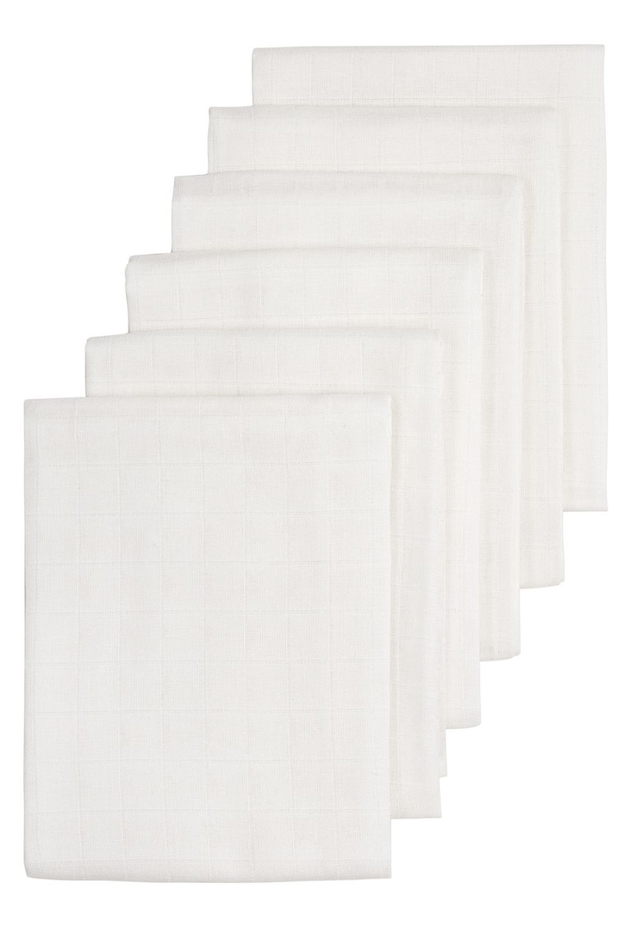 Verzorgen Meyco Baby | Hydrofiele Doeken 6-Pack Uni - White - 70X70Cm