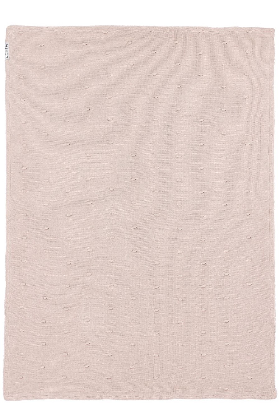 Slapen Meyco Baby | Wiegdeken Mini Knots Teddy - Soft Pink - 75X100Cm