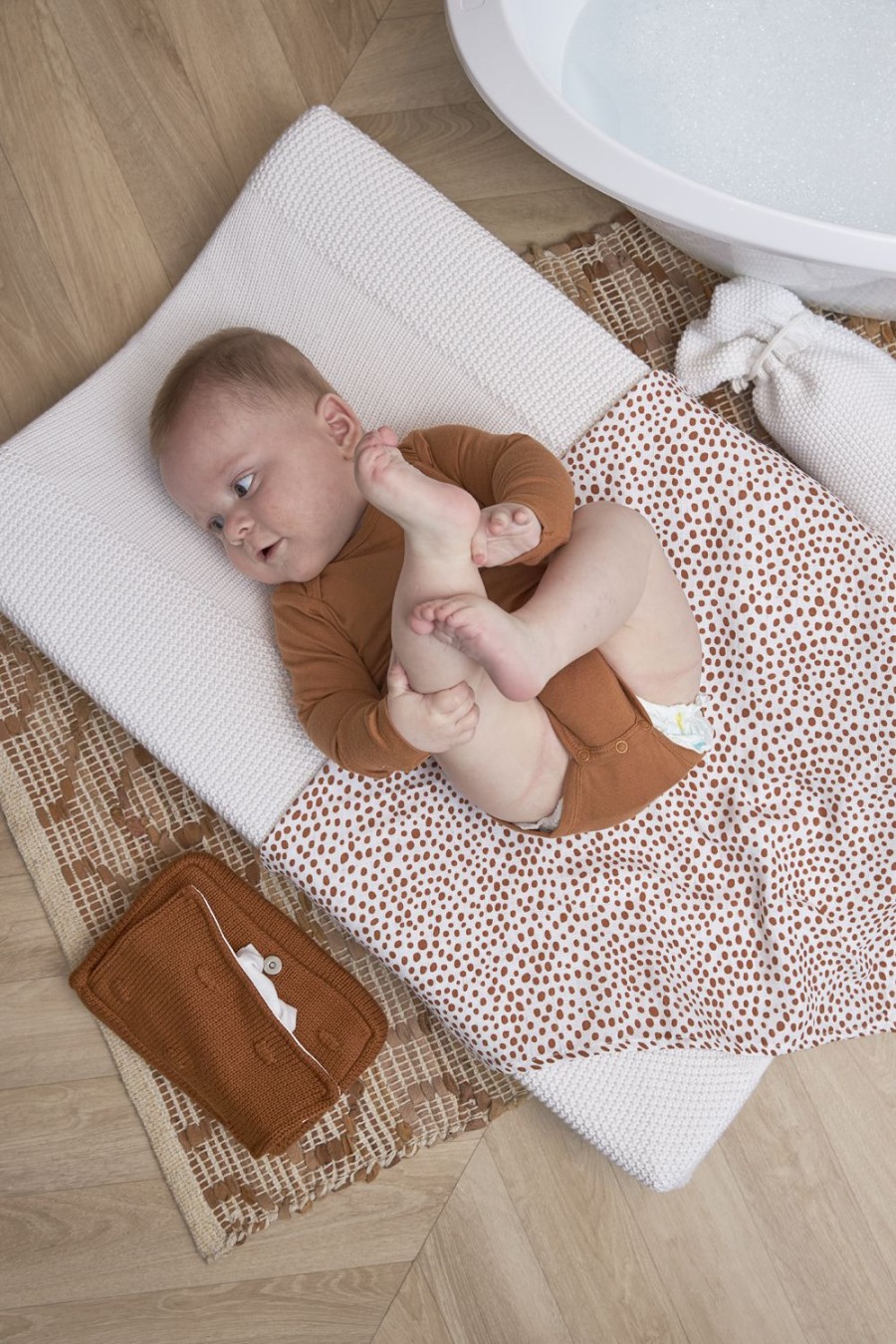 Verzorgen Meyco Baby | Swaddle 2-Pack Hydrofiel Cheetah/Panter - Camel - 120X120Cm