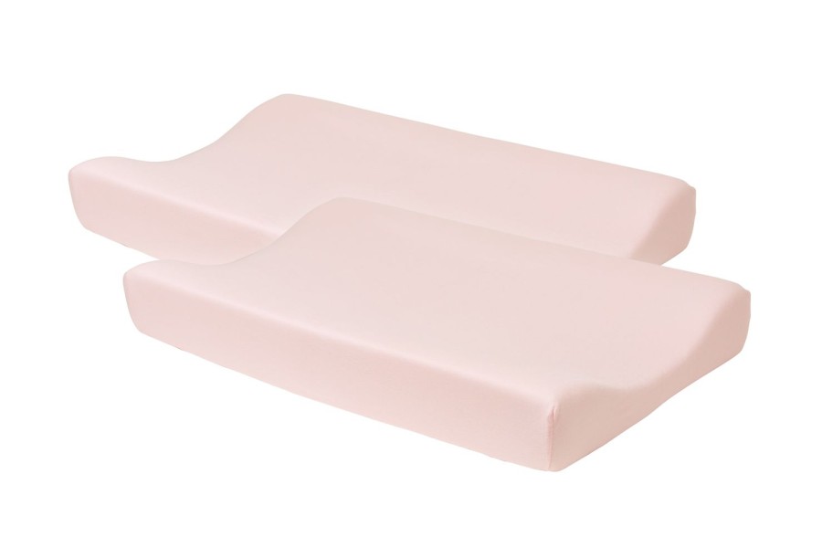 Verzorgen Meyco Baby | Aankleedkussenhoes 2-Pack Uni - Light Pink - 50X70Cm