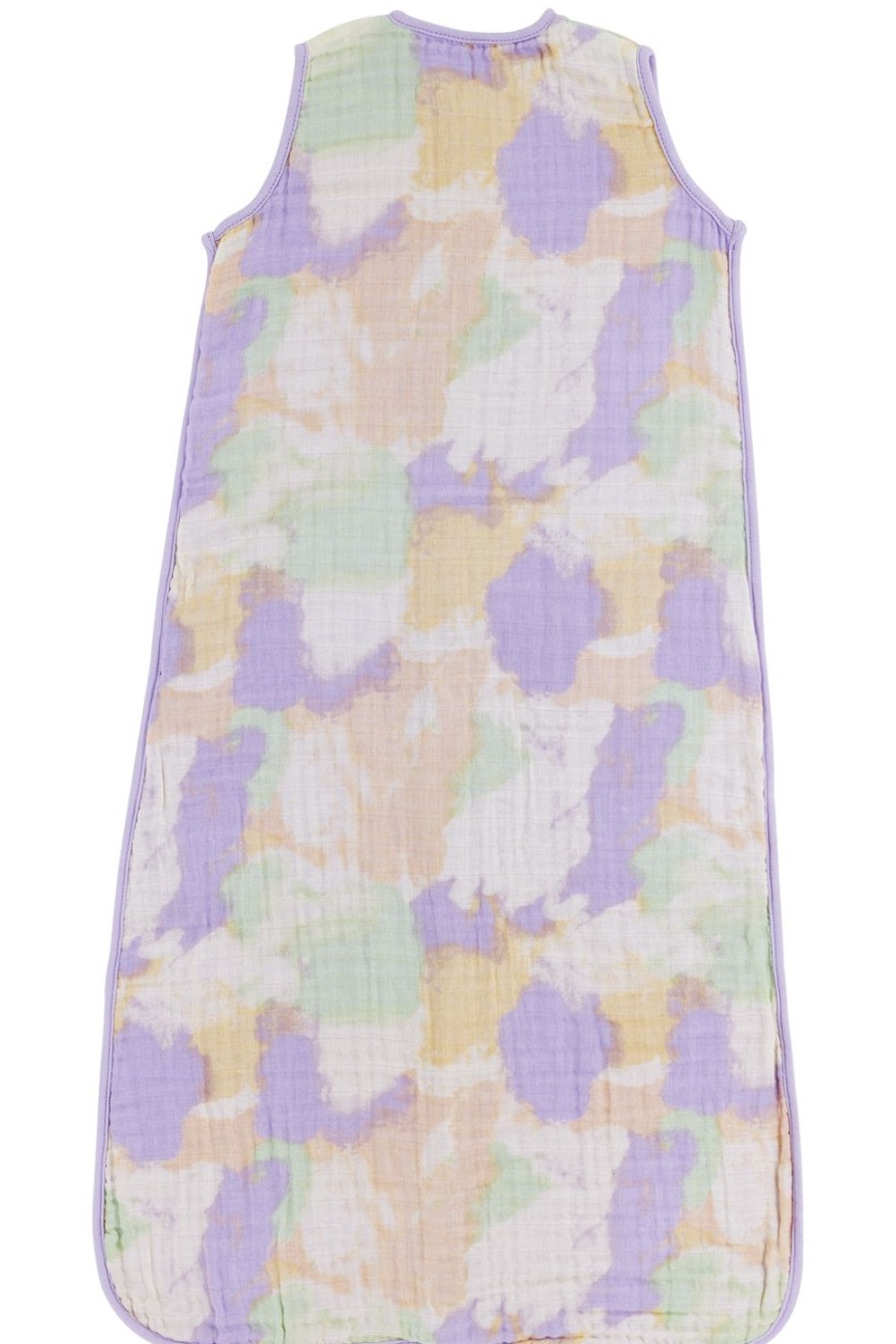 Slapen Meyco Baby | Baby Slaapzak Pre-Washed Hydrofiel Tie-Dye - Soft Lilac - 90Cm