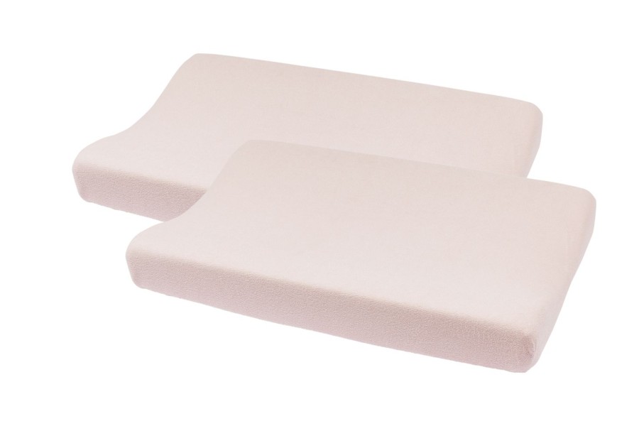 Verzorgen Meyco Baby | Aankleedkussenhoes 2-Pack Badstof Uni - Soft Pink - 50X70Cm