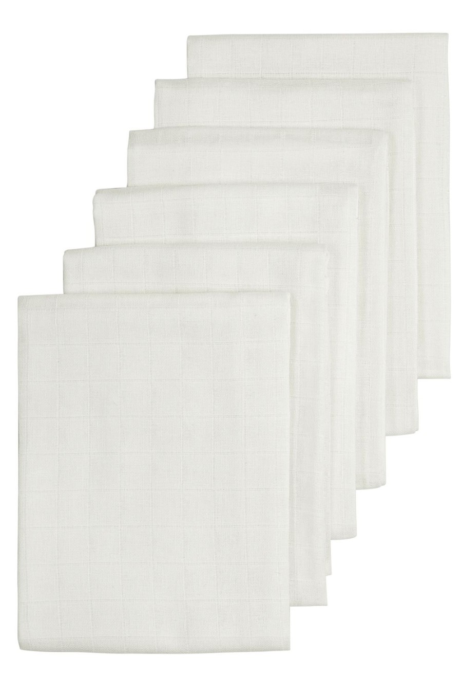 Verzorgen Meyco Baby | Hydrofiele Doeken 6-Pack Uni - Offwhite - 70X70Cm