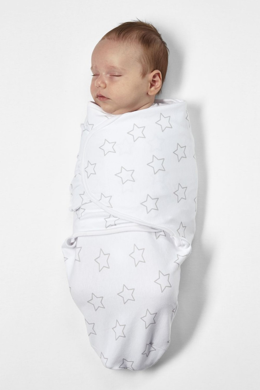 Slapen Meyco Baby | Swaddlemeyco Inbakerdoek Stars - Grey - 4-6 Maanden