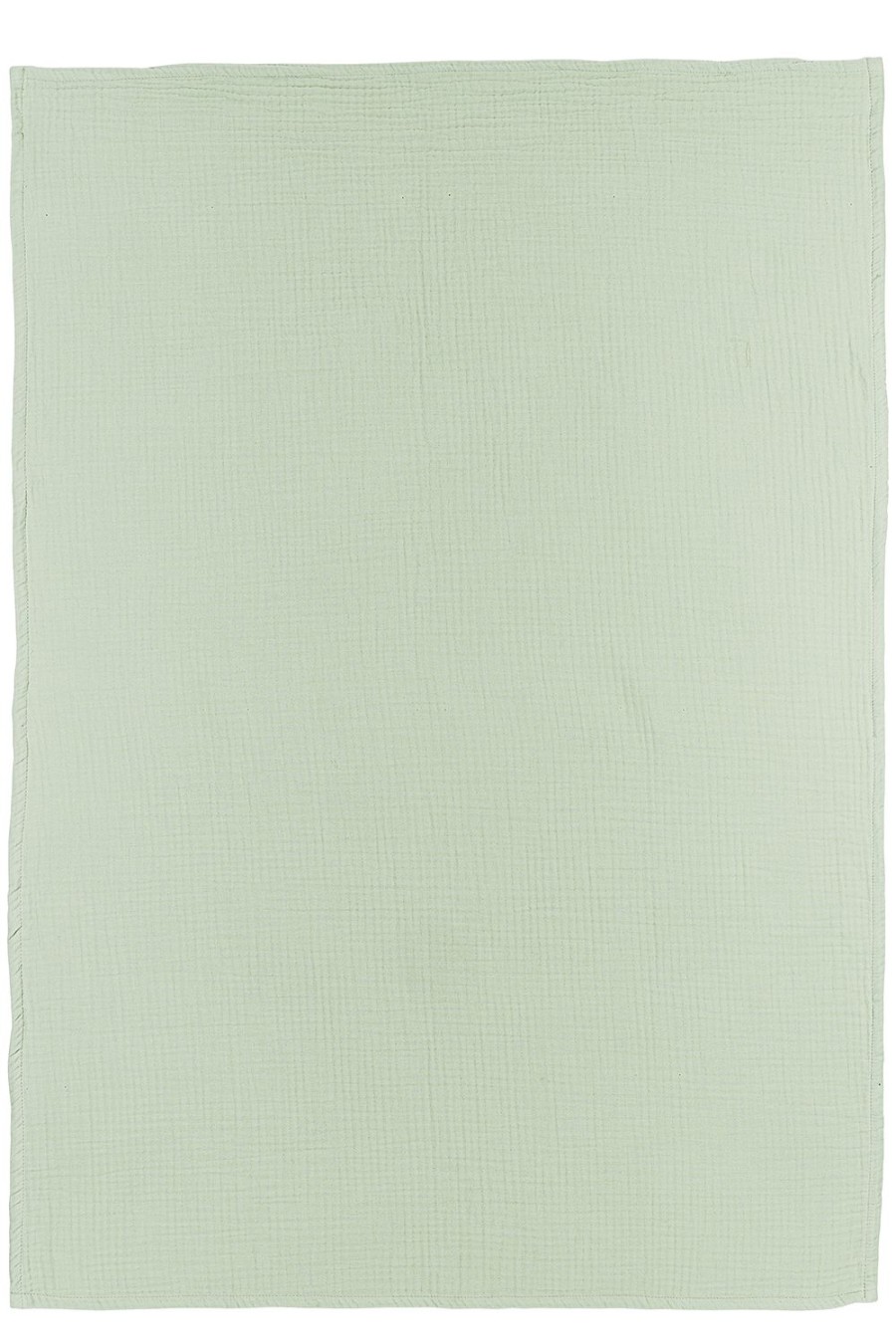 Slapen Meyco Baby | Ledikant Laken Pre-Washed Hydrofiel Uni - Soft Green - 100X150Cm