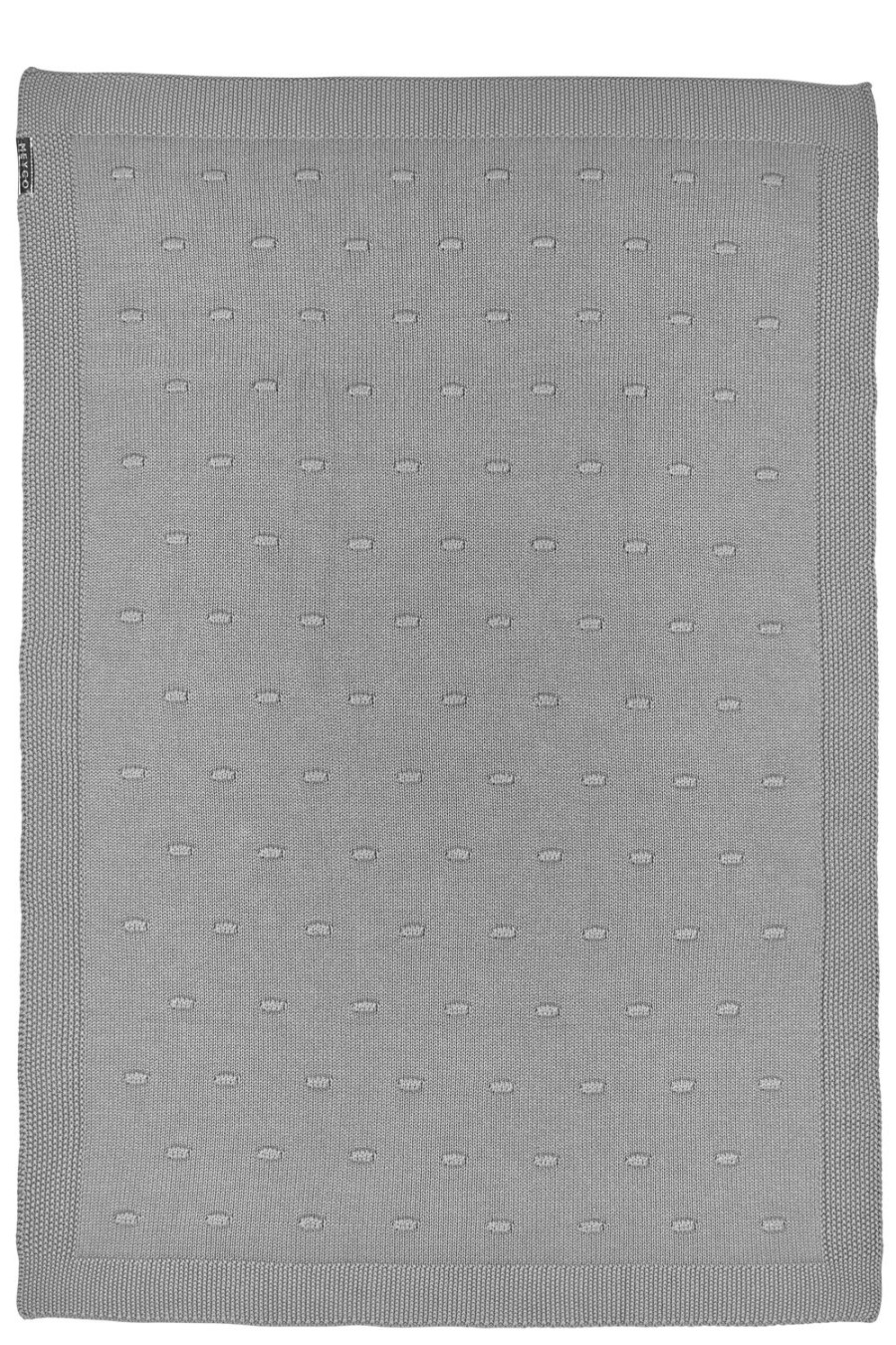 Slapen Meyco Baby | Wiegdeken Knots - Grey - 75X100Cm