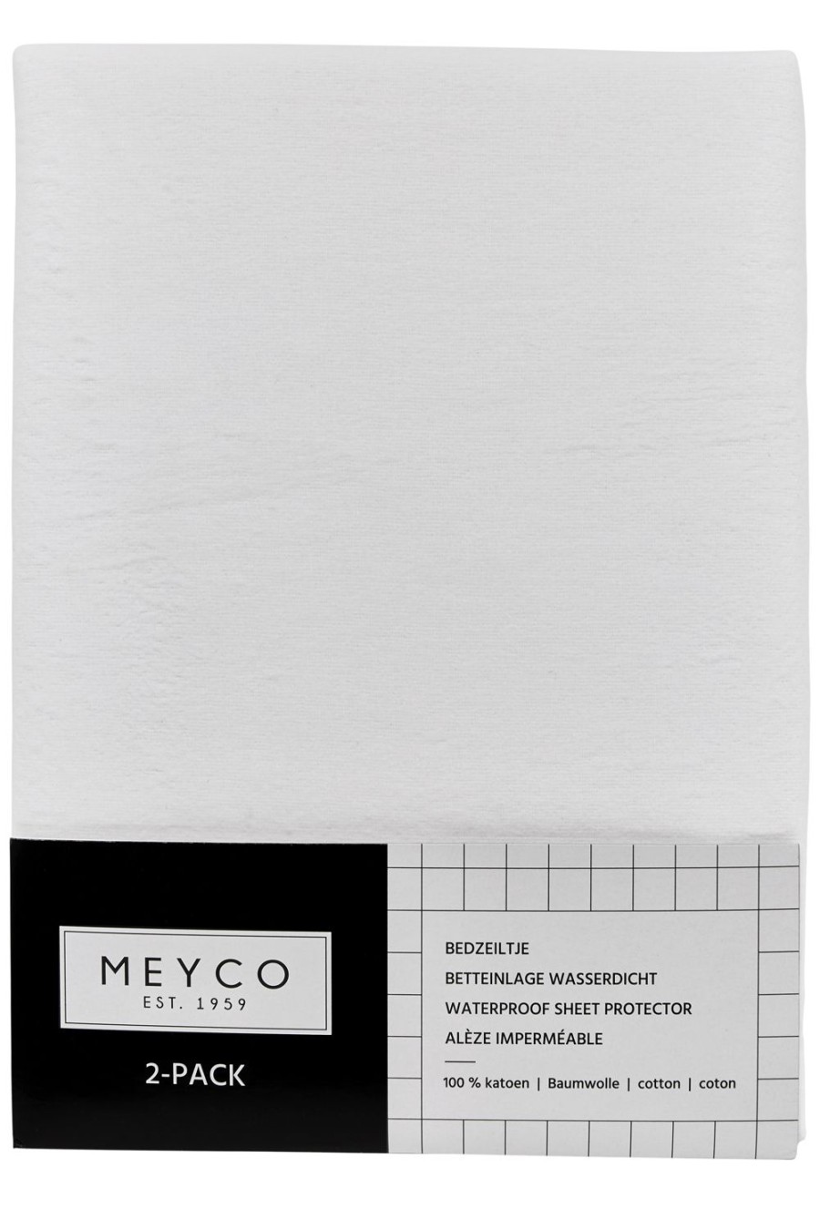 Slapen Meyco Baby | Bedzeil Wieg 2-Pack - White - 40X50Cm