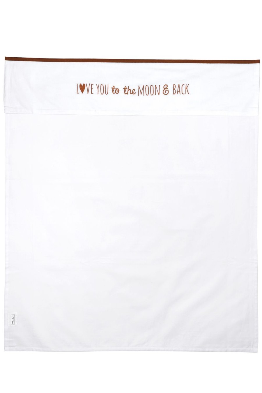 Slapen Meyco Baby | Wieglaken Love You To The Moon & Back - Camel - 75X100Cm