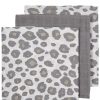 Verzorgen Meyco Baby | Hydrofiele Doeken 3-Pack Panter - Neutral/Grey - 70X70Cm