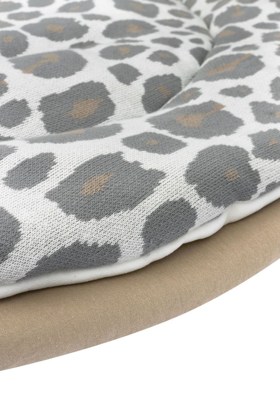 Thuis Meyco Baby | Hoeslaken Boxmatras Uni - Taupe - Rond 90/95Cm