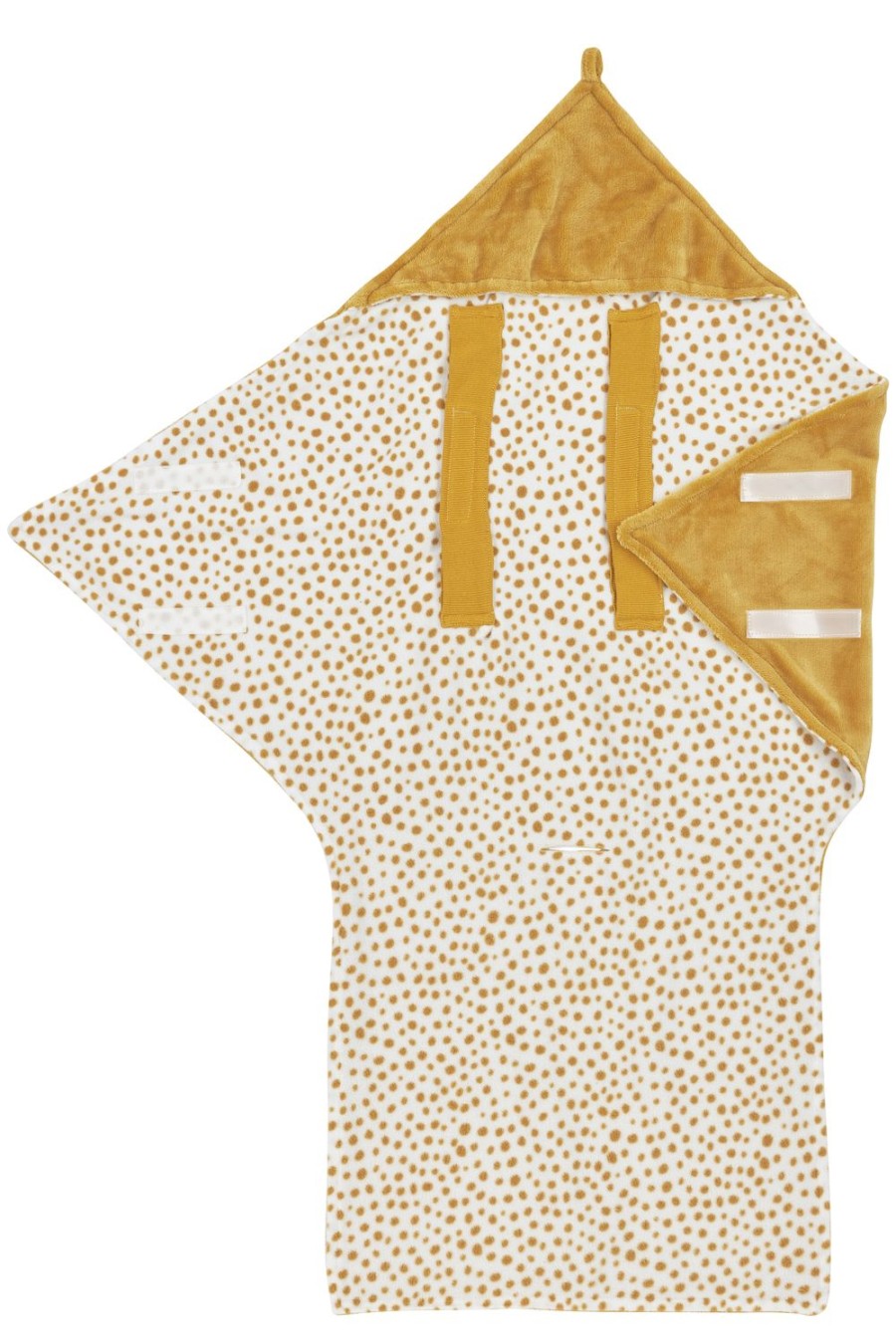 Onderweg Meyco Baby | Wikkeldeken Fleece Cheetah - Honey Gold