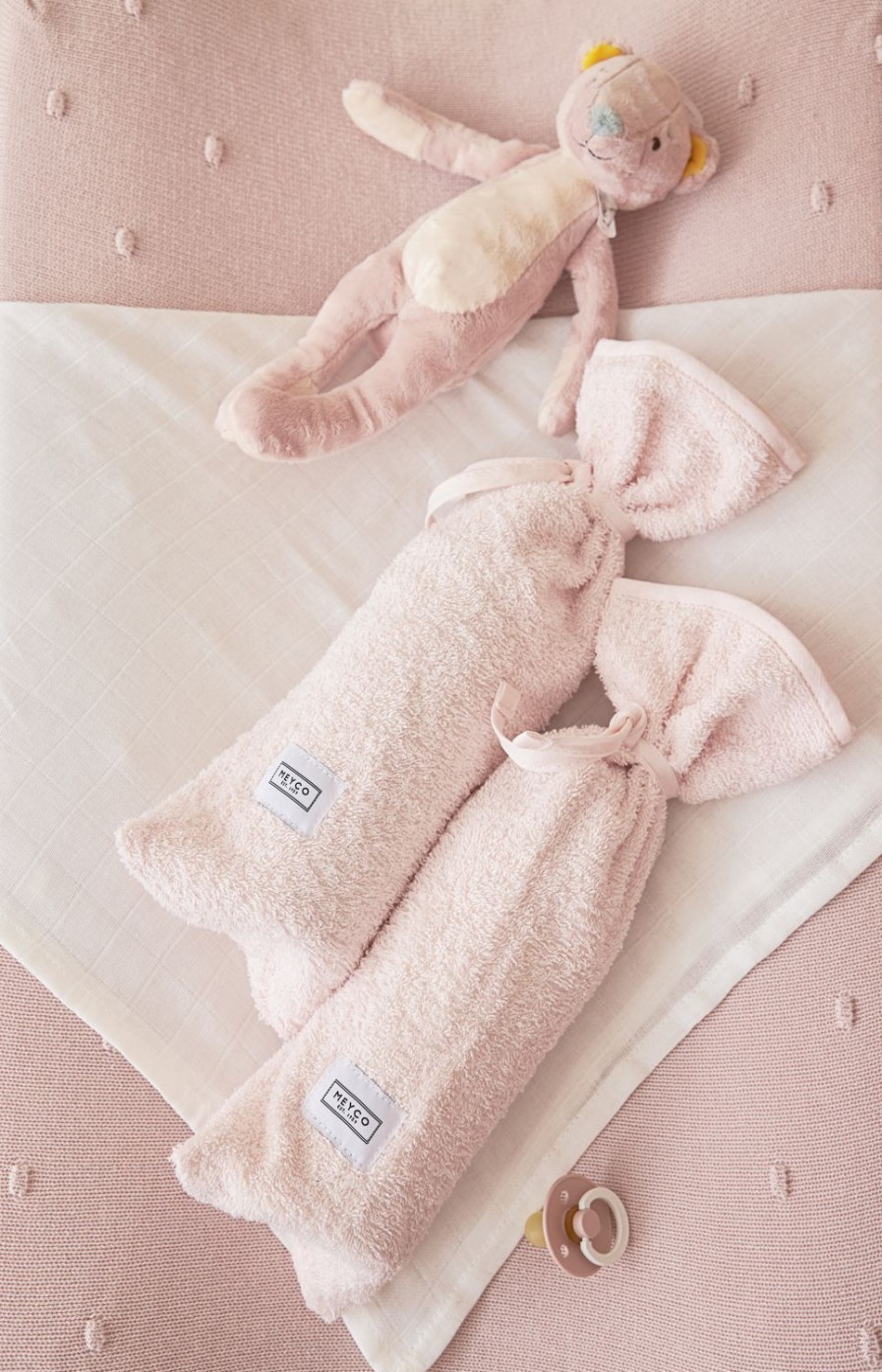 Verzorgen Meyco Baby | Kruikenzak Badstof Uni - Soft Pink