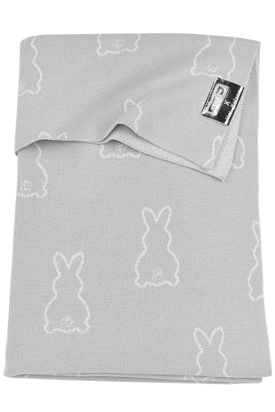 Slapen Meyco Baby | Wiegdeken Rabbit - Silver - 75X100Cm