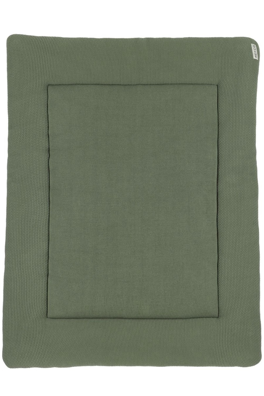 Thuis Meyco Baby | Boxkleed Biologisch Mini Relief - Forest Green - 77X97Cm