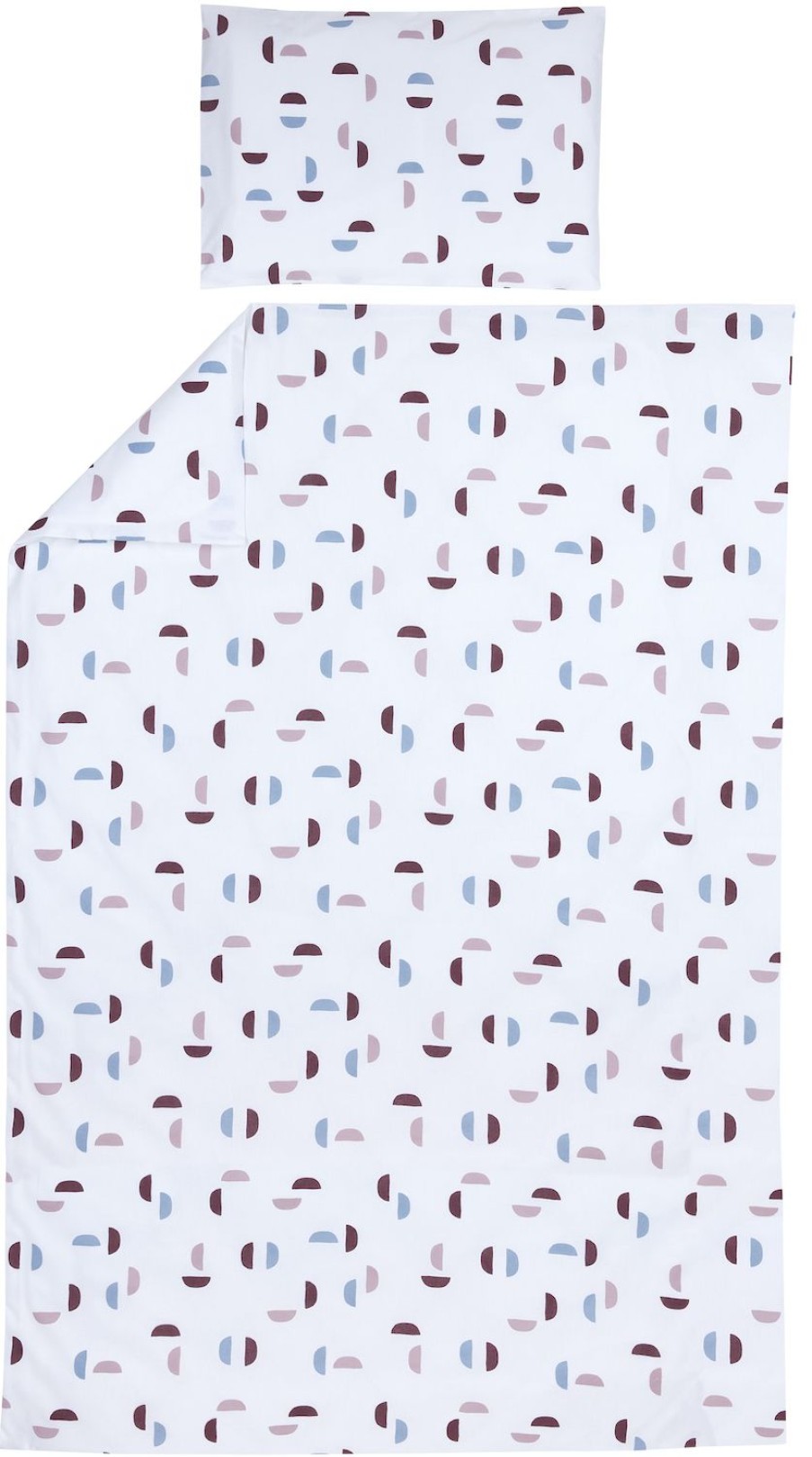 Slapen Meyco Baby | Dekbedovertrek Eenpersoons Shapes - Lilac - 140X200/220Cm