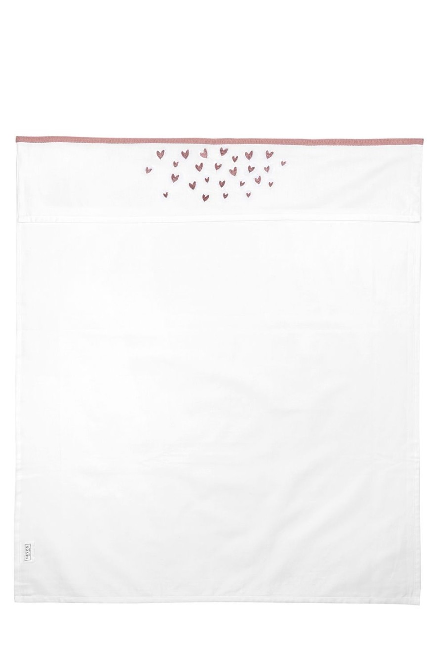 Slapen Meyco Baby | Wieglaken Hearts - Old Pink - 75X100Cm